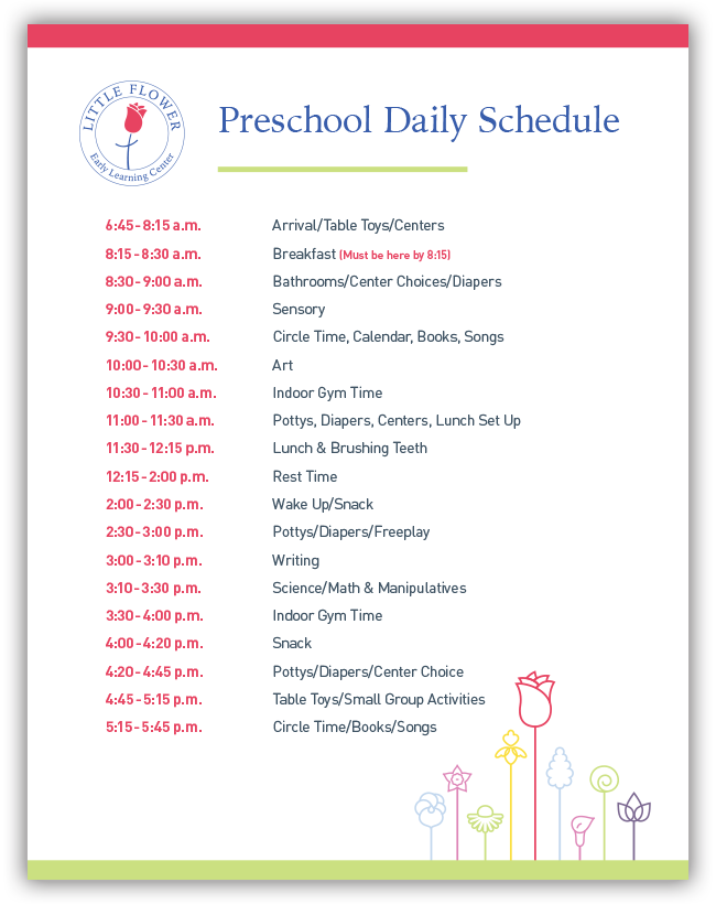 Preschool Program - Little Flower Early Learning Center